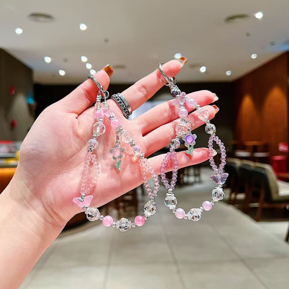 Alloy Luxury Style Double-layer Phone Charm | Keychain | Handbag Charm