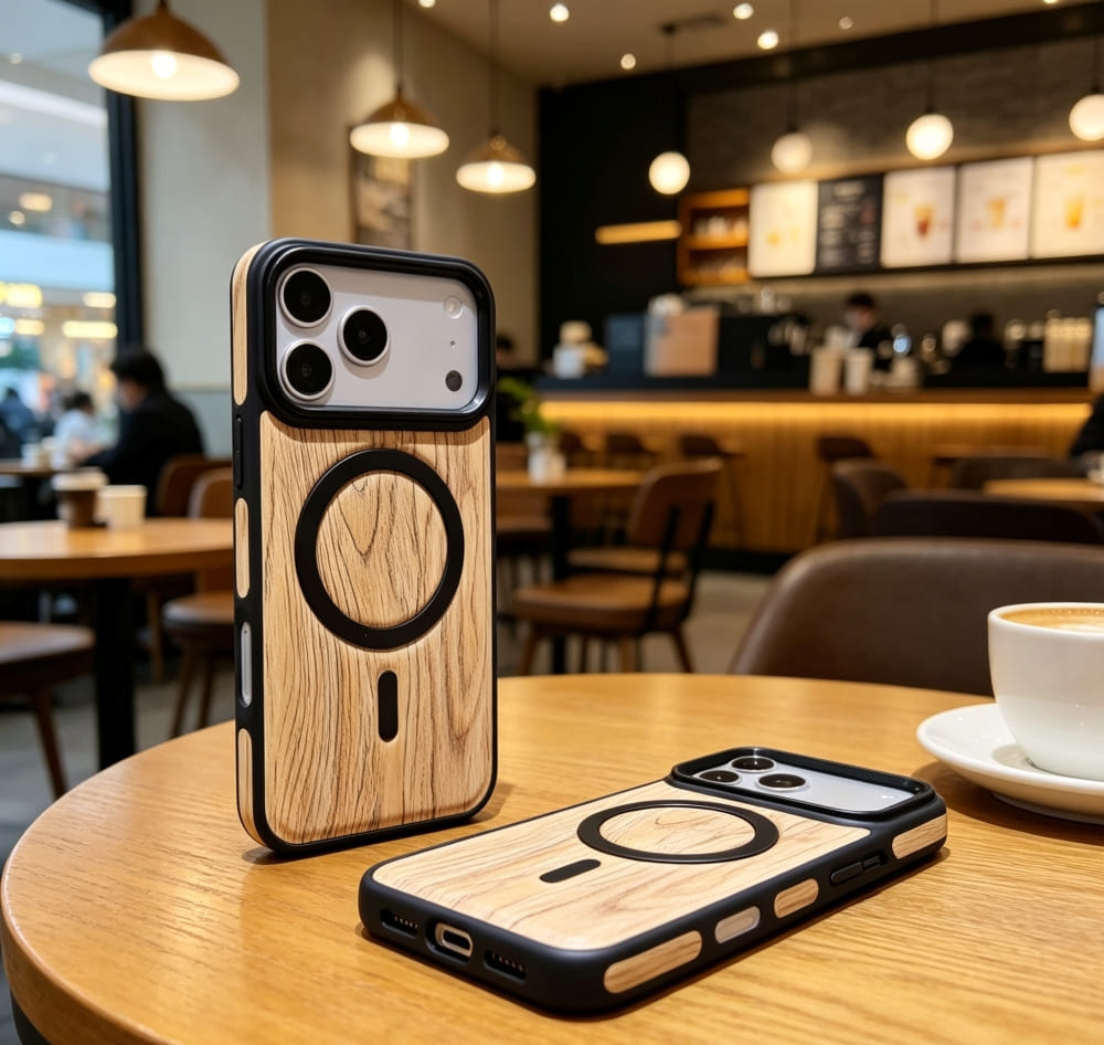 Timber Finish Grip Phone Case