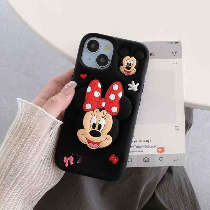 Mickey & Minnie 3D Love Edition Silicone Phone Case