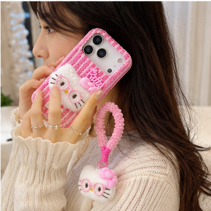 Blush Kitty Furry Phone Case