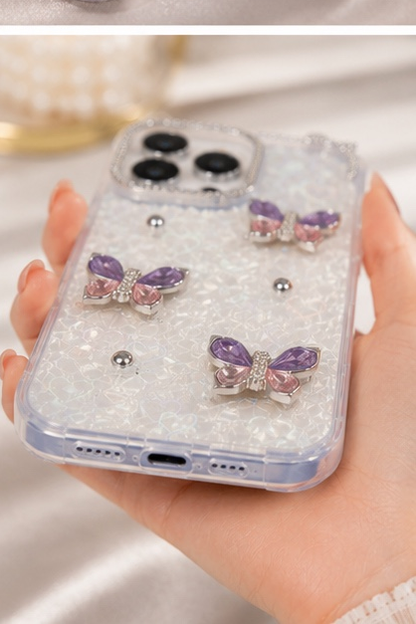 Violet Gem Butterfly Case