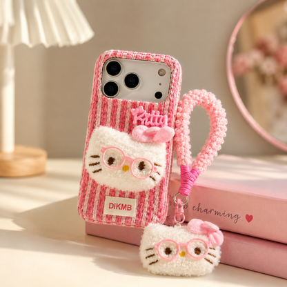 Blush Kitty Furry Phone Case