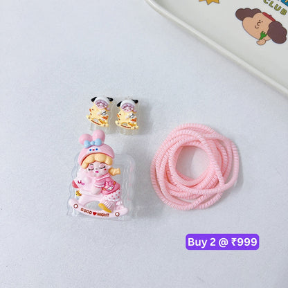 3D Cute Cartoon Doll TPU (Soft) Charger Case