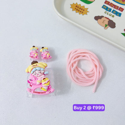 3D Cute Cartoon Doll TPU (Soft) Charger Case