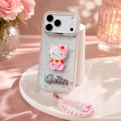 Sparkle Kitty Queen Case with free charm