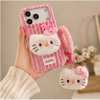 Blush Kitty Furry Phone Case