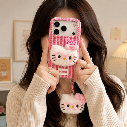 Blush Kitty Furry Phone Case