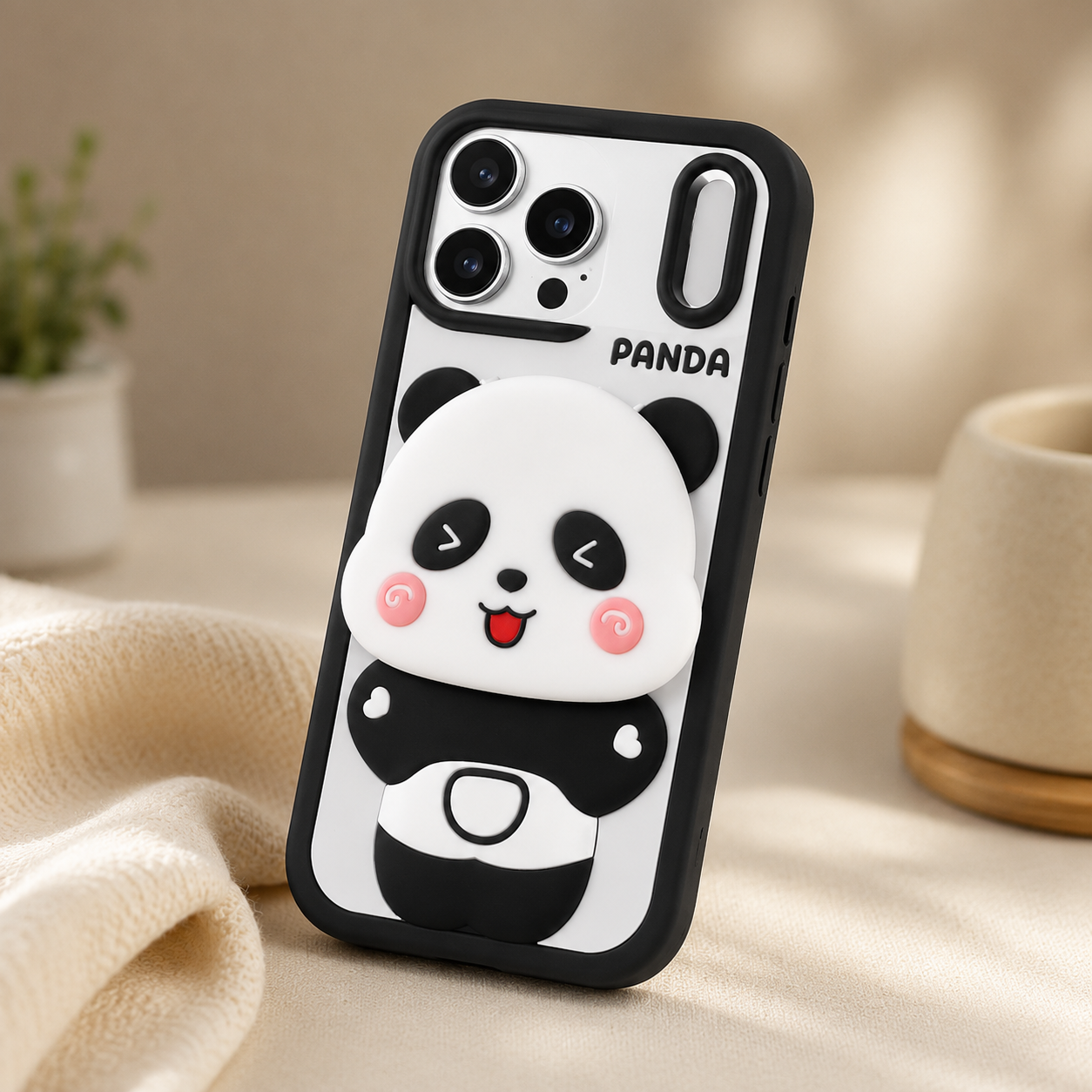 Happy Panda Pop Mirror Case