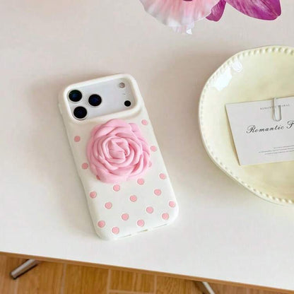 Rose Bloom Case With Wrist Rose Charm