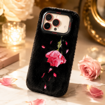 Royal Velvet Rose Fur Case