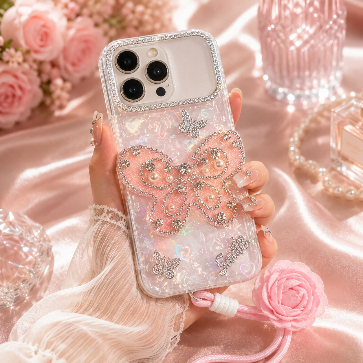 Butterfly Pearl Sparkle Case
