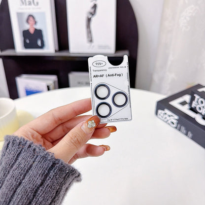 Camera Lens Protection Ring - iPhone Series AF+AF Anti-Reflection 3D Radian 9H Metal Aluminum Alloy