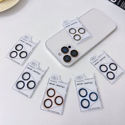 Camera Lens Protection Ring - iPhone Series AF+AF Anti-Reflection 3D Radian 9H Metal Aluminum Alloy