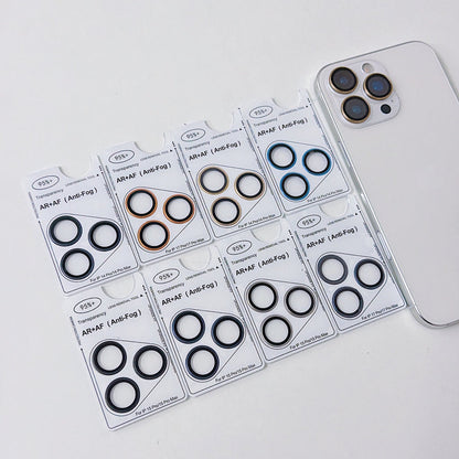 Camera Lens Protection Ring - iPhone Series AF+AF Anti-Reflection 3D Radian 9H Metal Aluminum Alloy