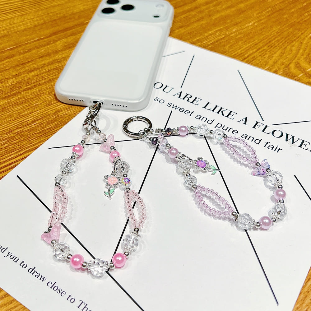 Alloy Luxury Style Double-layer Phone Charm | Keychain | Handbag Charm