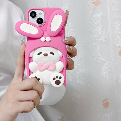 Anti-Slip Bunny Silicone Phone Case