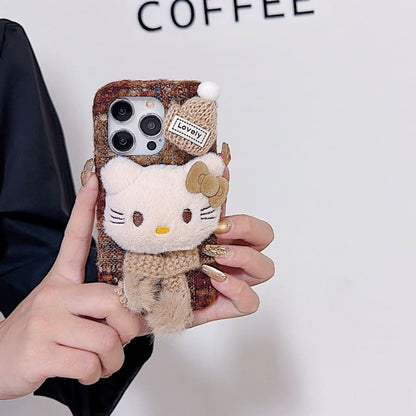 Autumn Cozy Kitty Shell Phone Case
