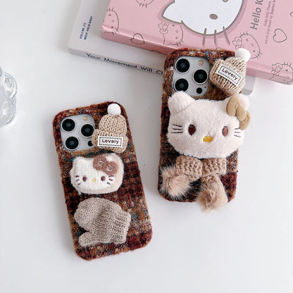 Autumn Cozy Kitty Shell Phone Case