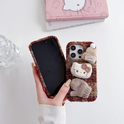 Autumn Cozy Kitty Shell Phone Case