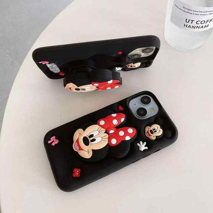 Mickey & Minnie 3D Love Edition Silicone Phone Case