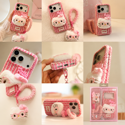 Blush Kitty Furry Phone Case
