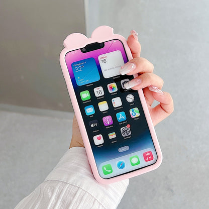Bow Tulip Flower Silicone Phone Case