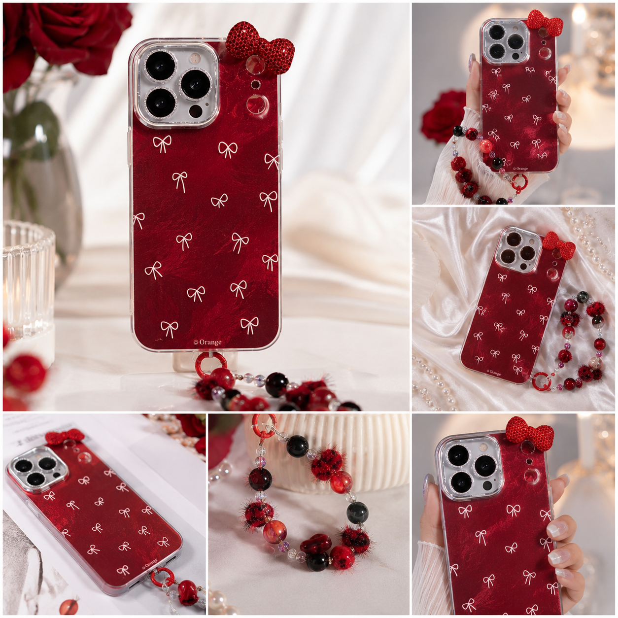 Ruby Bow Case with Charm