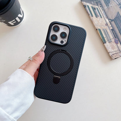 Carbon Fiber Ring Stand Magsafe Phone Case