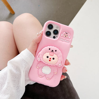 Cartoon Baby Holder Silicone Phone Case