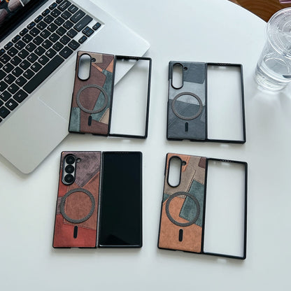 Colorful Pattern Magnetic Charging Phone Case - Samsung Z Series