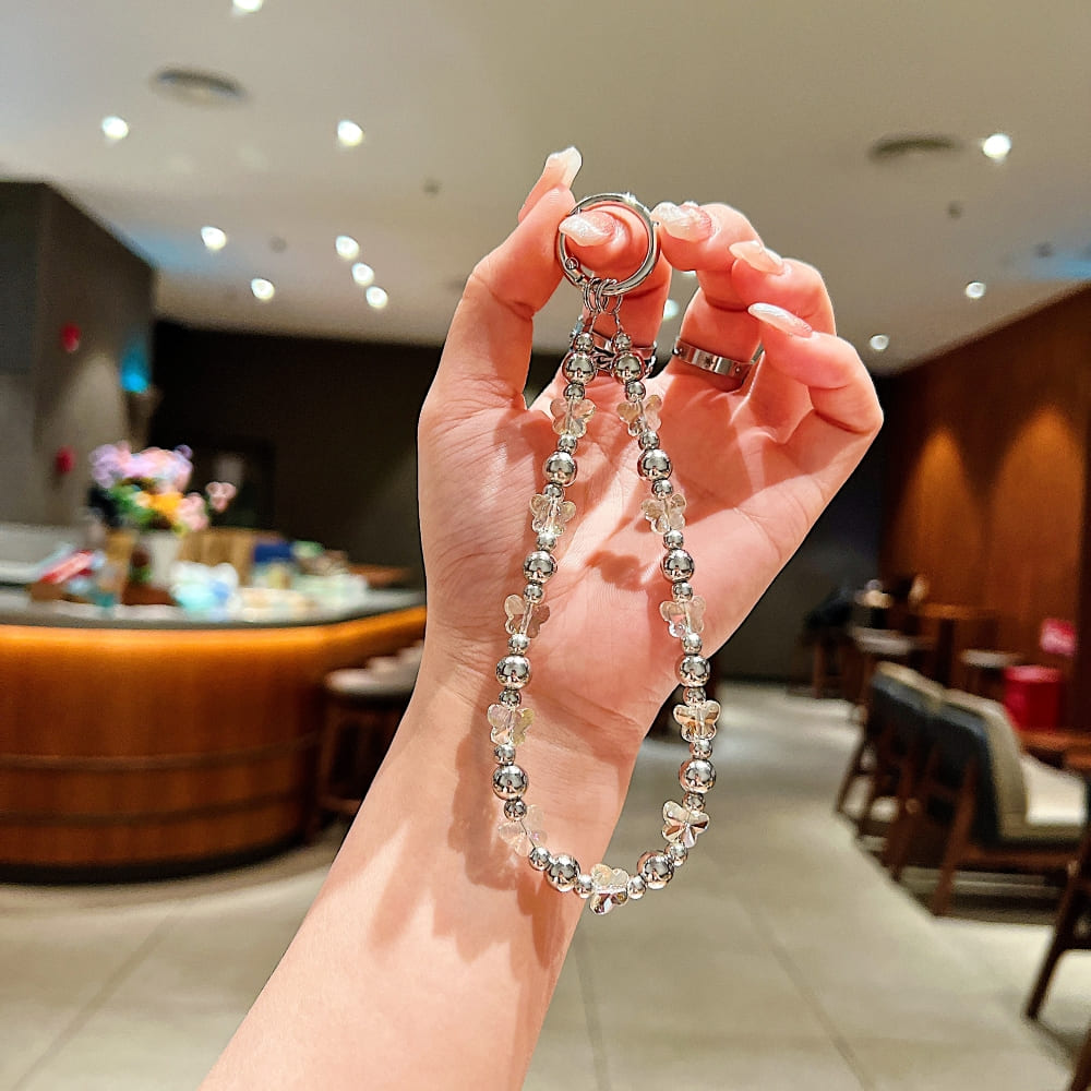 Crystal Cascade Phone Charm