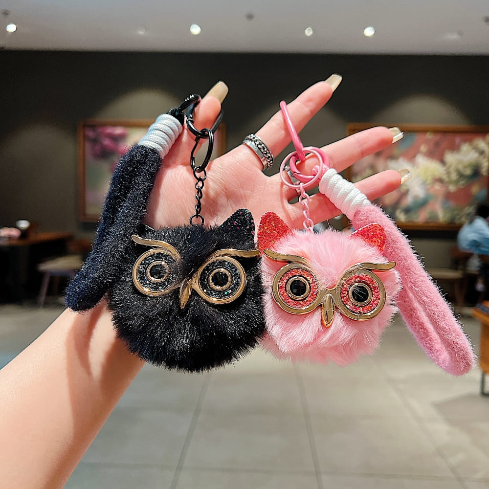Cute Puff Owl Phone Charm | Keychain | Handbag Charm