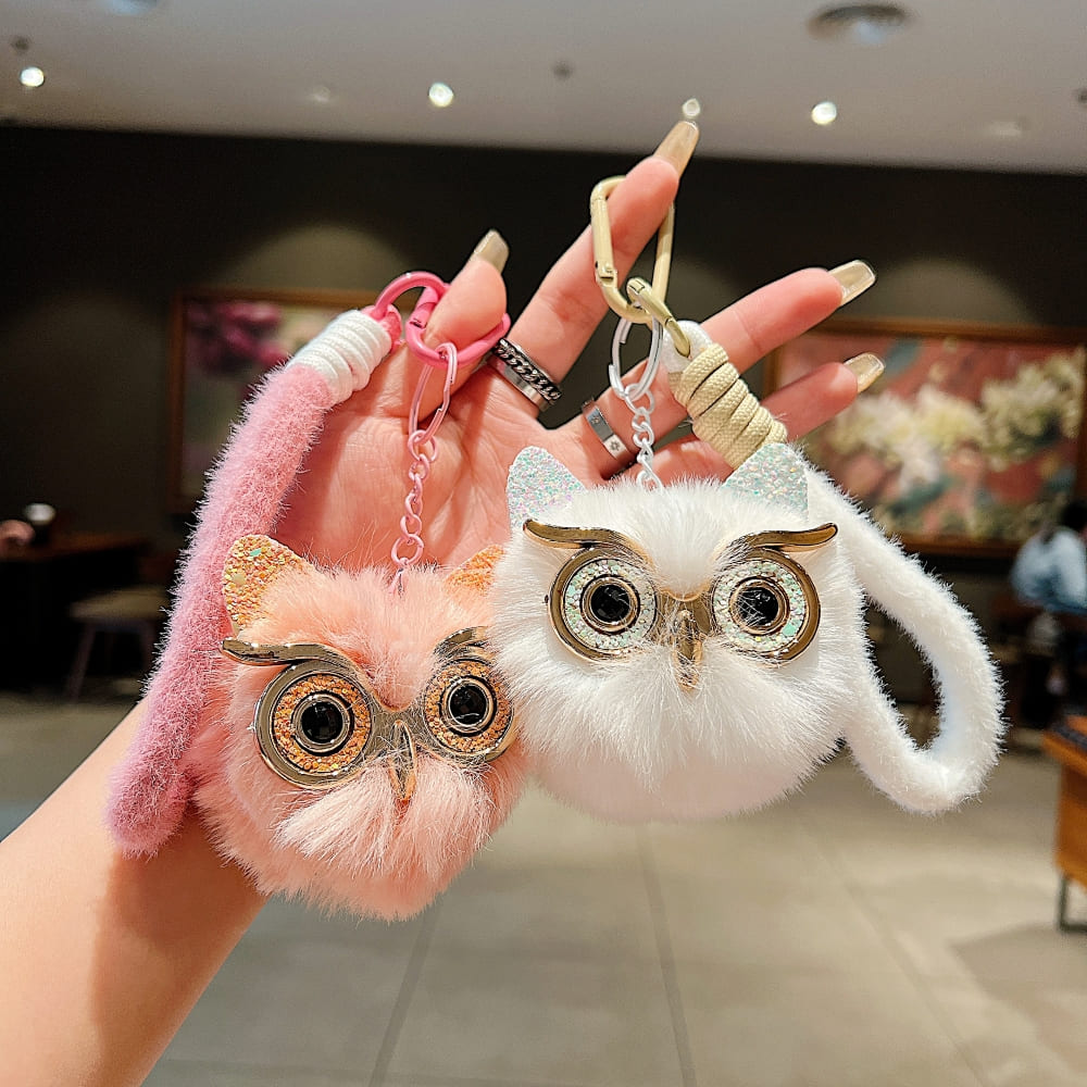Cute Puff Owl Phone Charm | Keychain | Handbag Charm
