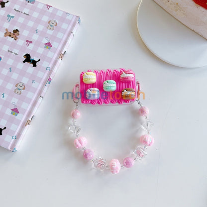 Cute Mini Cartoon Mirror Pop Universal Stand with Crystal Bracelet