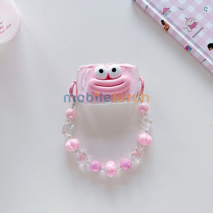 Cute Mini Cartoon Mirror Pop Universal Stand with Crystal Bracelet