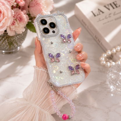Violet Gem Butterfly Case