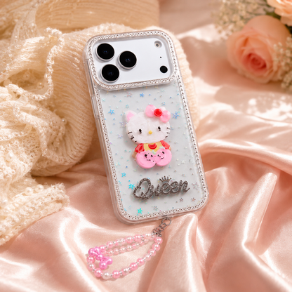 Sparkle Kitty Queen Case with free charm