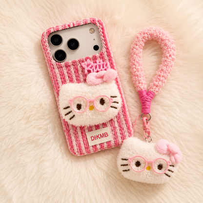 Blush Kitty Furry Phone Case