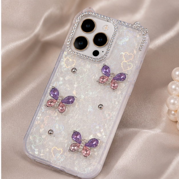 Violet Gem Butterfly Case