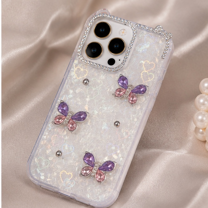 Violet Gem Butterfly Case