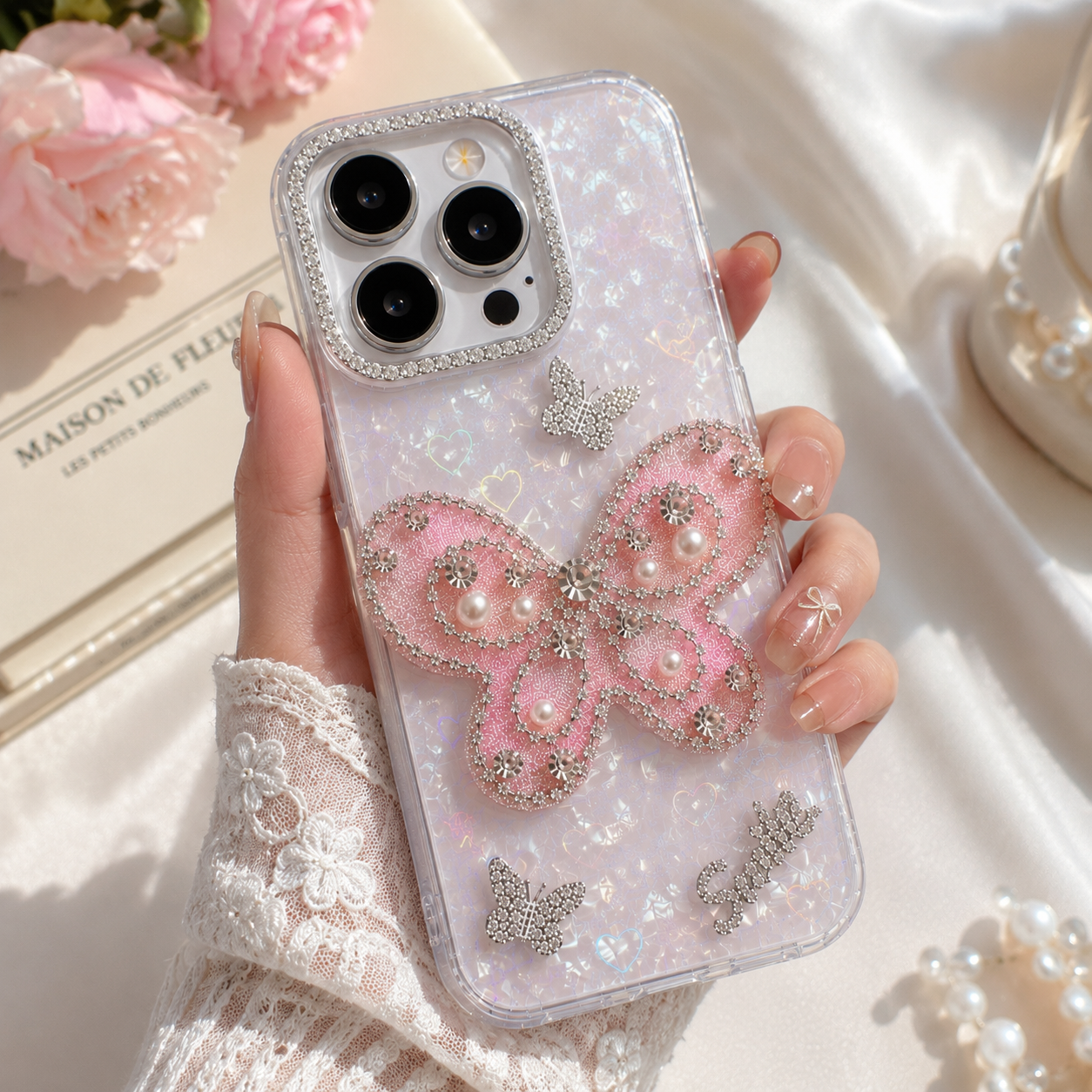 Butterfly Pearl Sparkle Case