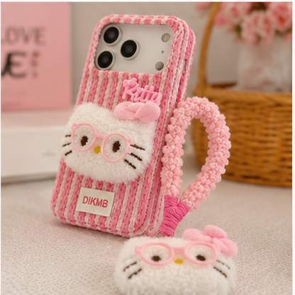 Blush Kitty Furry Phone Case