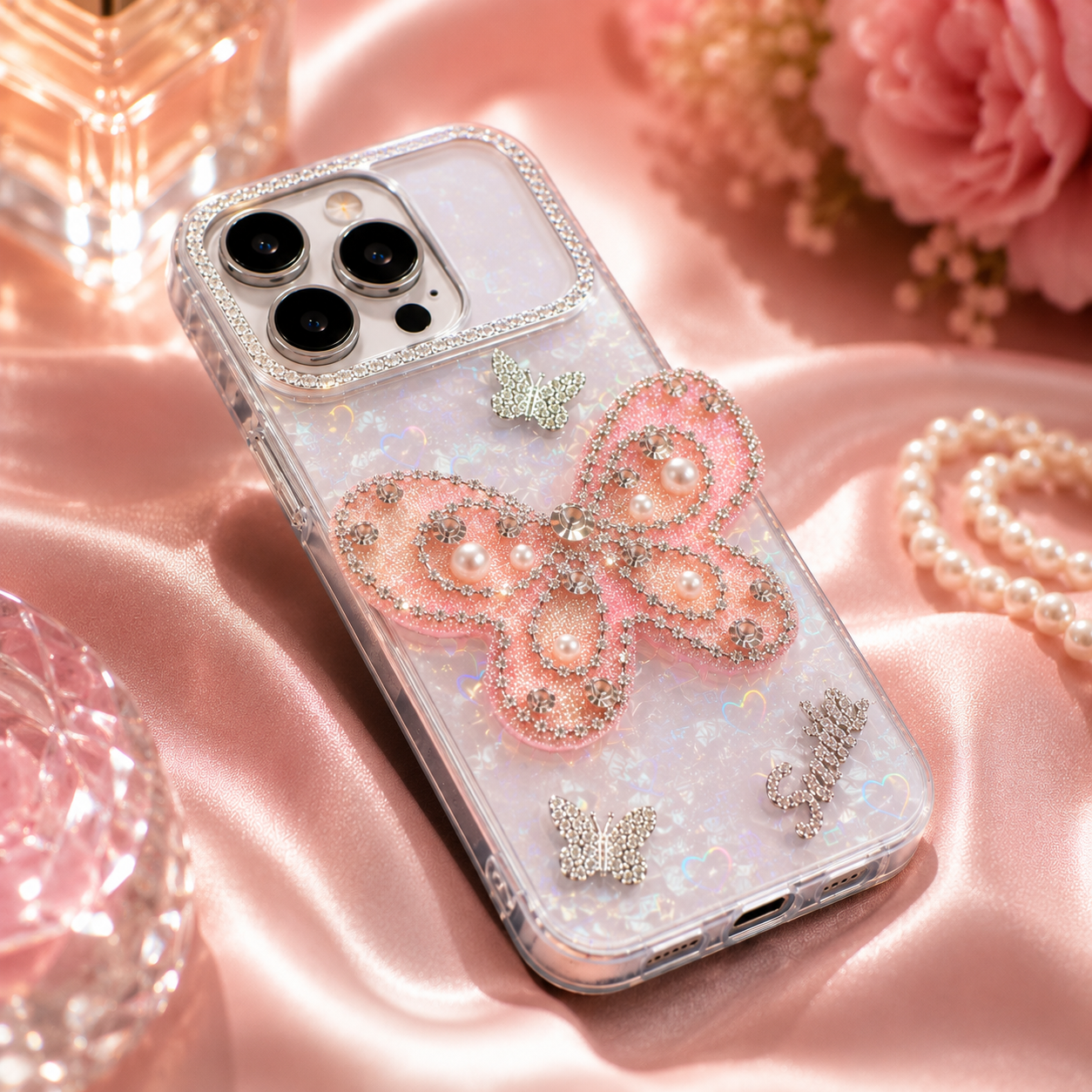 Butterfly Pearl Sparkle Case