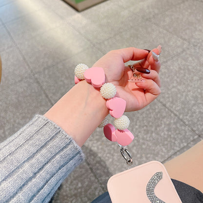 Heart Shape Acrylic Phone Charm | Bracelet | Handbag Charm