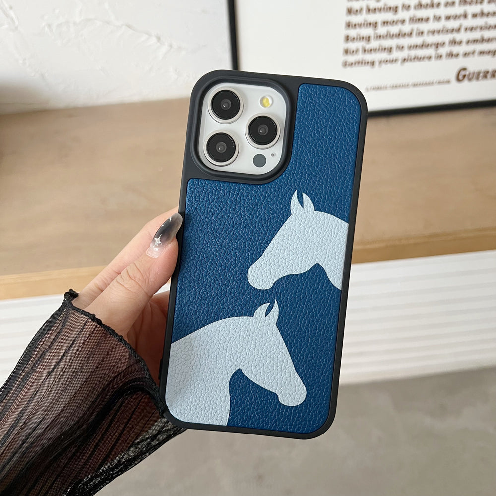 Horse Color Printed Shockproof Phone Case