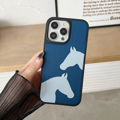 Horse Color Printed Shockproof Phone Case