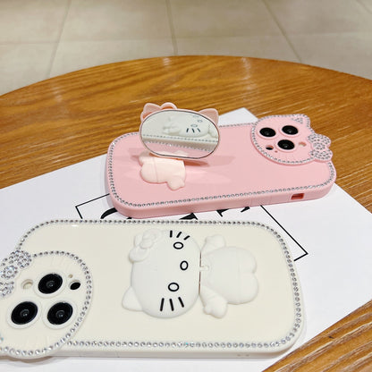 Kitty Mirror Stand Phone Case