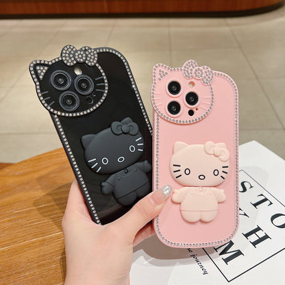 Kitty Mirror Stand Phone Case