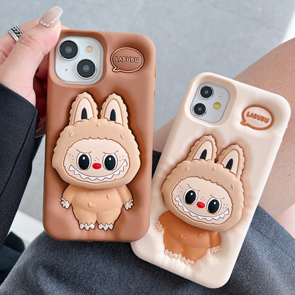 Labubu Character 3D Scalable Silicone Phone Case