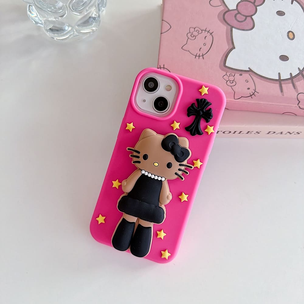 Midnight Glam Kitty Phone Case